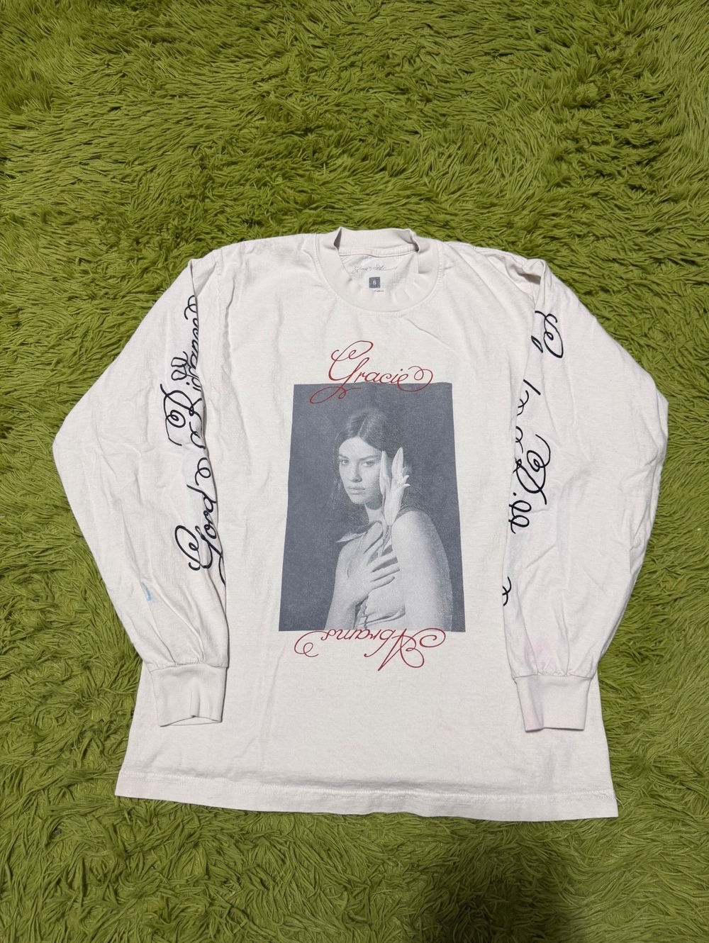 Gracie Abrams The Eras Tour "Good Riddance" Long Sleeve Graphic T-shirt Size S